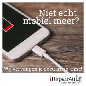 iRepair4u vervangt de iPhone batterij in no-time