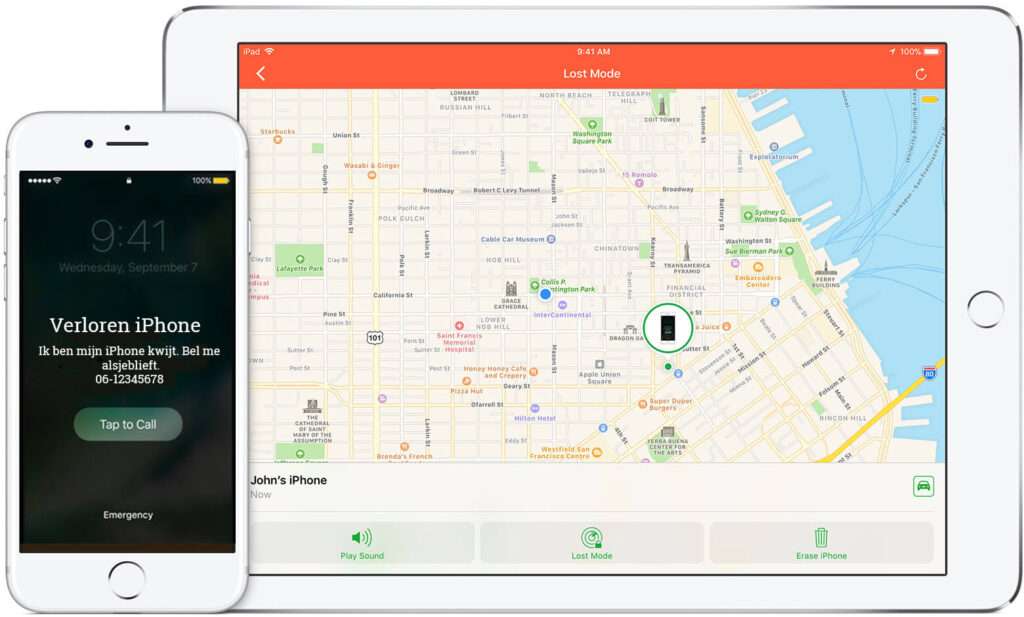 iPhone kwijt. Zoek mijn iPhone