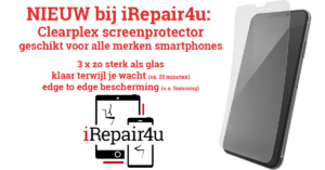 Ultrasterke screenprotector Clearplex iRepair4u