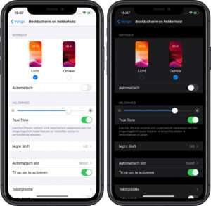 iPhone donkere modus - Dark mode