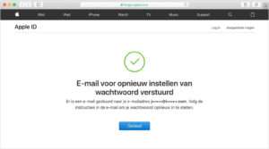 Apple ID wachtwoord vergeten reset MacBook