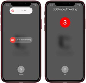 SOS Noodmelding 112 gebruiken iPhone