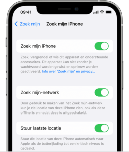 Zoek mijn iPhone uitschakelen voor iPhone reparatie